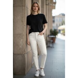 Maurices White Skinny Jeans Women’s Size S-R Stretch Mid‎ Rise Denim Pants